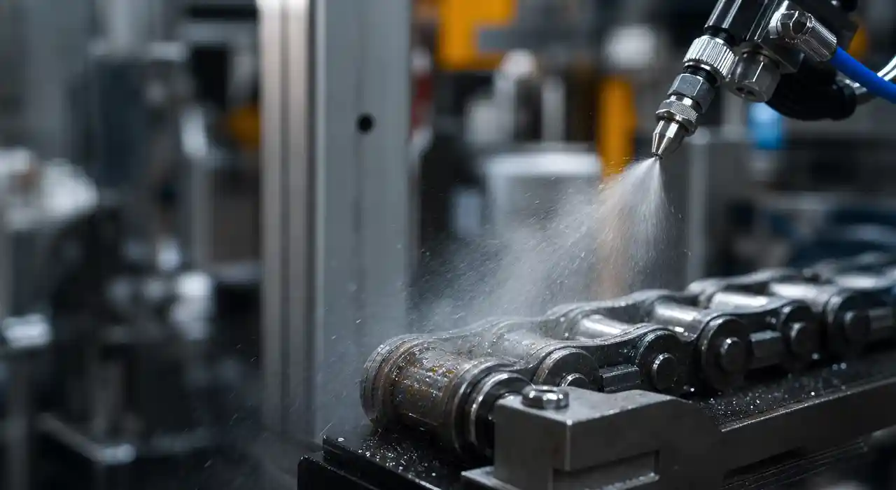 Lubrication spraying