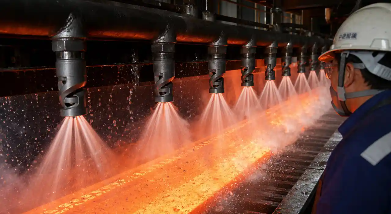 Slab continuous casting cooling case